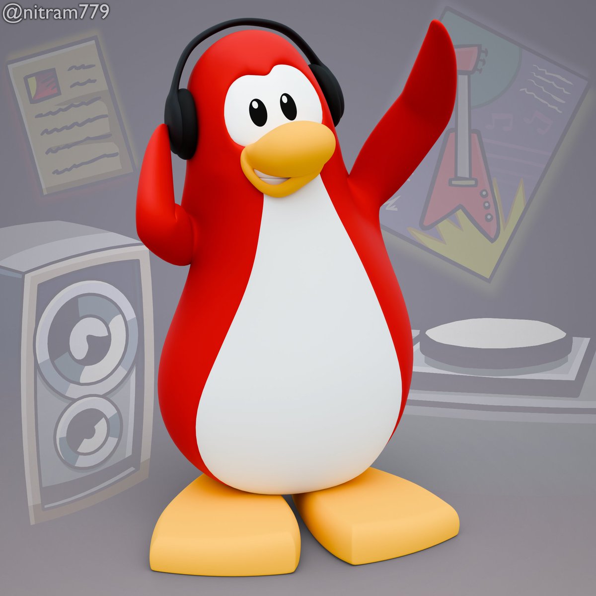nitram779's tweet photo. DJ Maxx render that was made a while ago, but has been delAYED I'VE BEEN DELAYED.
#clubpenguin #3dmodeling #blender #b3d #3drender #3dart #art https://t.co/CQgf8w6dS8
