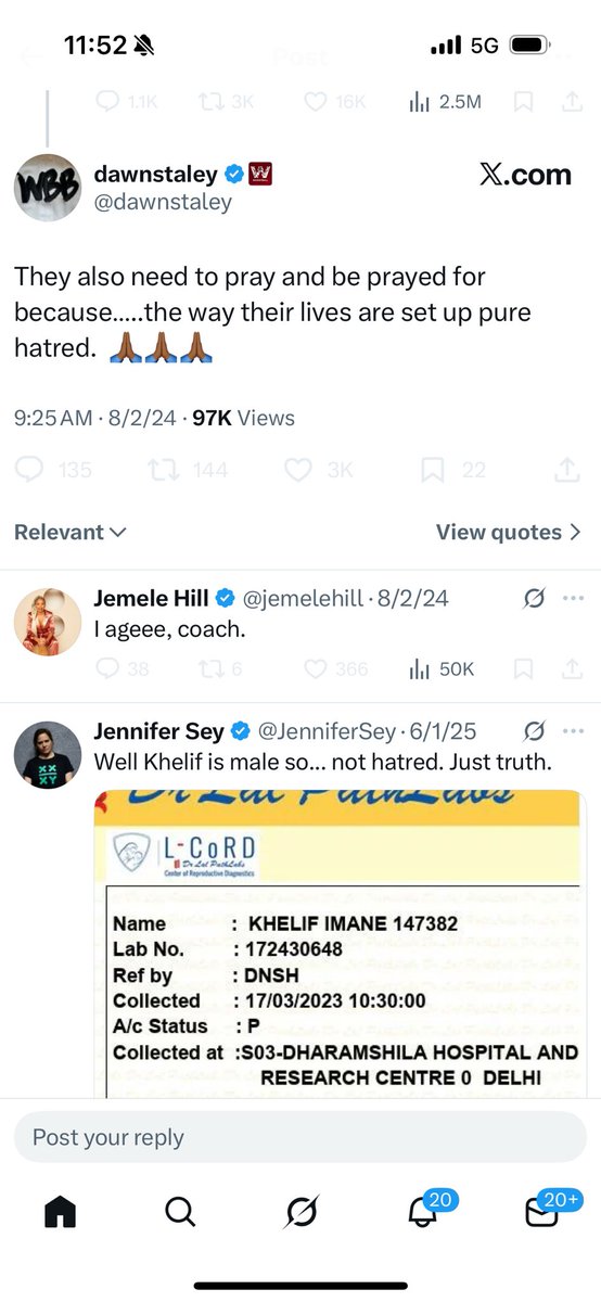 ClayTravis's tweet photo. Hey @dawnstaley and @jemelehill is it still “pure hatred” to oppose a man beating the shit out of women and winning a boxing gold medal. I know the truth is very important to both of you. Look forward to your comments. Thanks, guys. https://t.co/rSXPpQQFpS