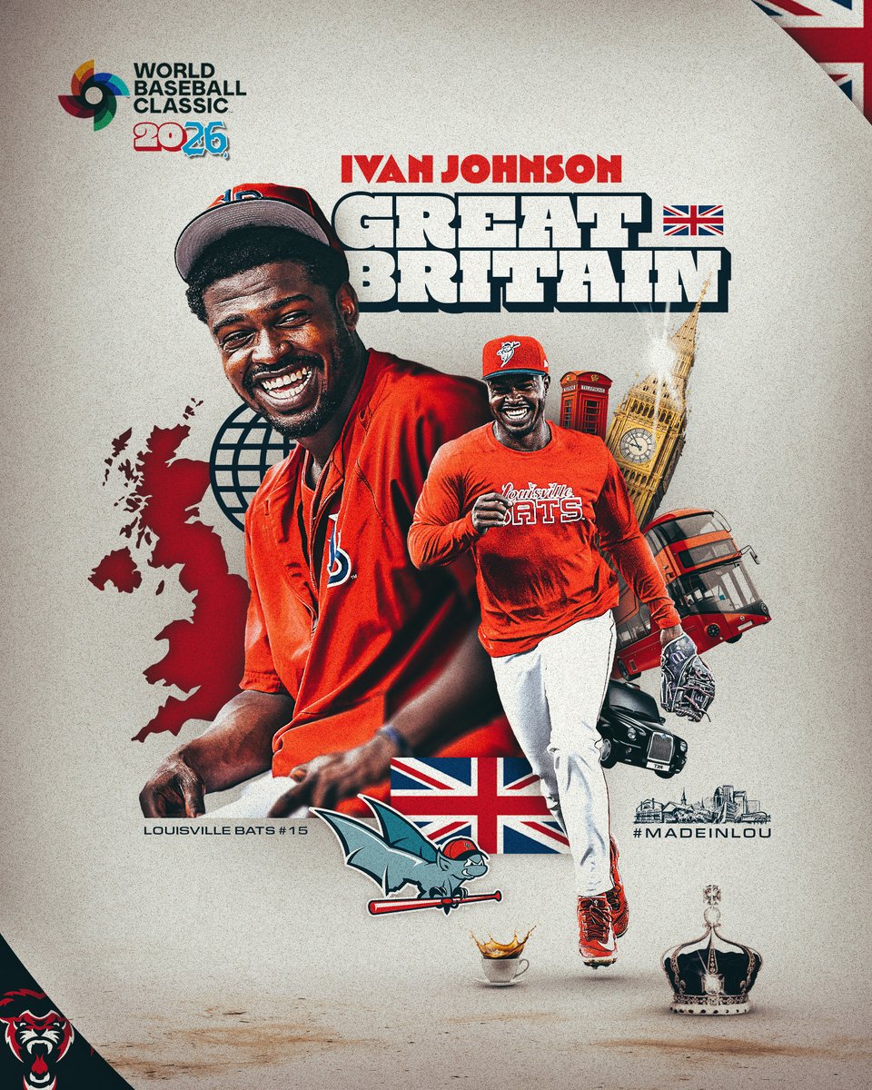 The Bats are going global🦇🇬🇧

Infielder Ivan Johnson will be representing Team Great Britain in the 2026 World Baseball Classic!

#MadeInLou #LetsGoGB