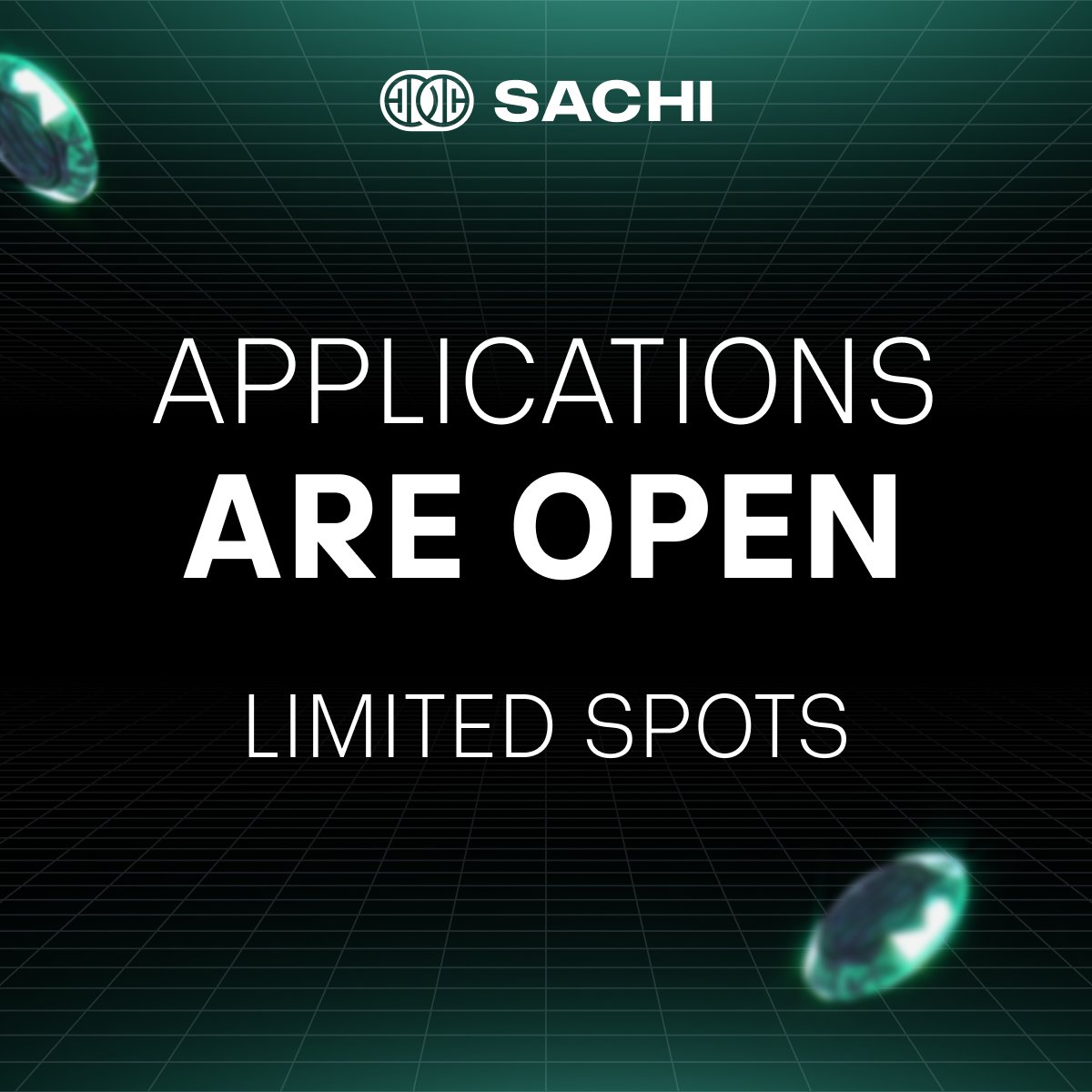 Join_SACHI's tweet photo. Inner Circle applications are open.

If you want to help build SACHI and earn influence over time, apply now.

Limited spots. Apply: https://t.co/17WzaaN4Hg https://t.co/9gKsgLwdwu