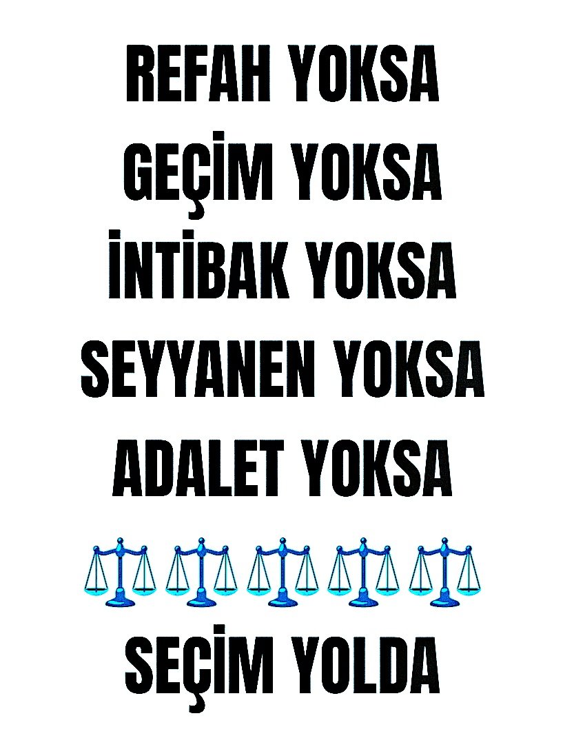 Madem Krizdeyiz;

En Düşük Emekli Maaşına yapılan 3119 TL'lik artış tüm memurların, vekillerin, bakanların, siyasilerin tümüne aynı eşit 3119 TL'lik artış yapılsaymış ya..

#EmekliyePlanlıSefalet