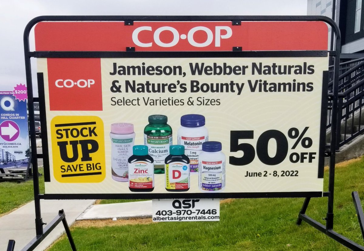 AlbertaSigns's tweet image. Alberta businesses deserve to be seen 🙌
From grand openings to daily promos, our portable sign rentals put your message where it matters most—right in front of your customers. 
#portablesigns #ASR #Calgary #Edmonton
