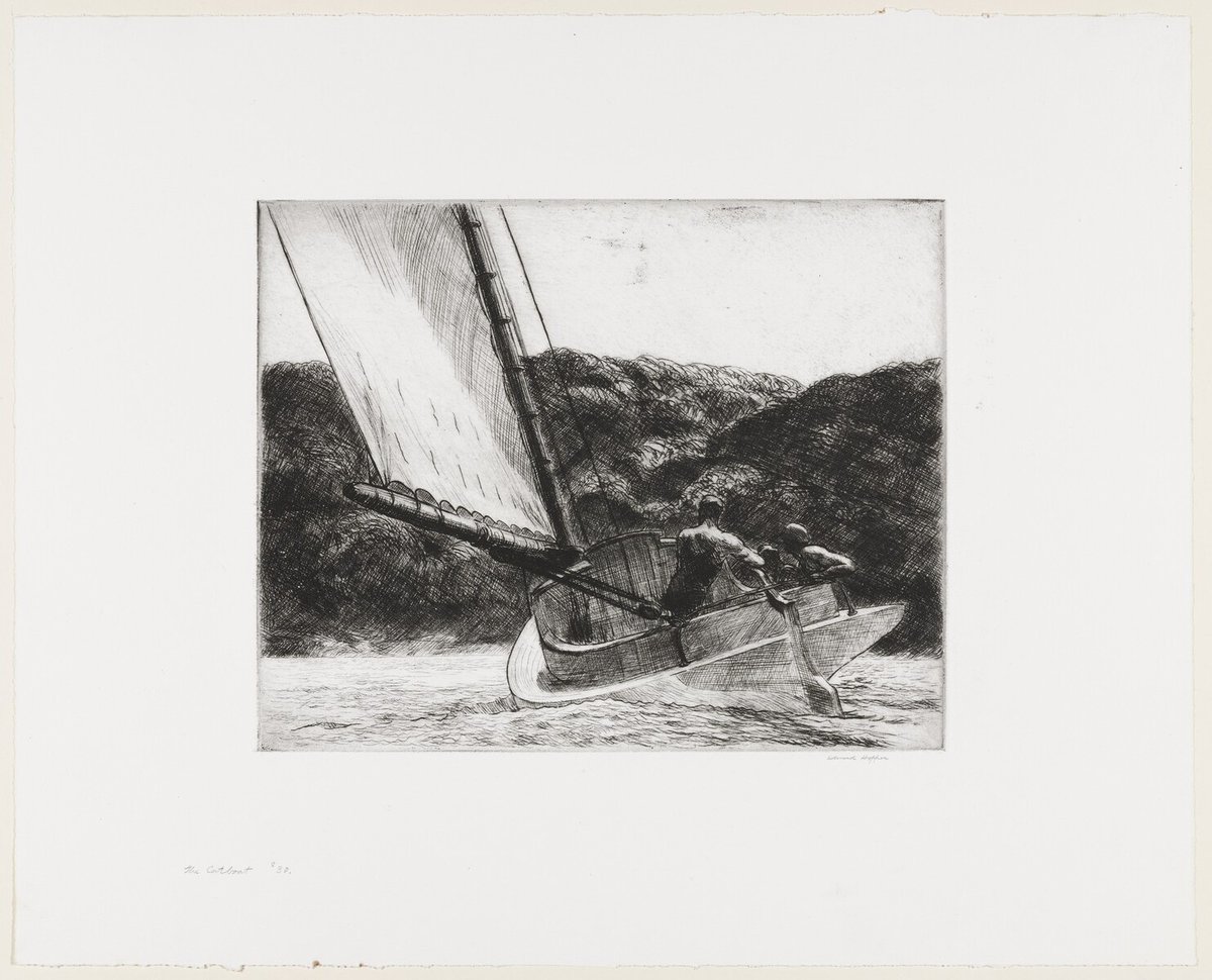 The Catboat - 1922 #artbots #hopper