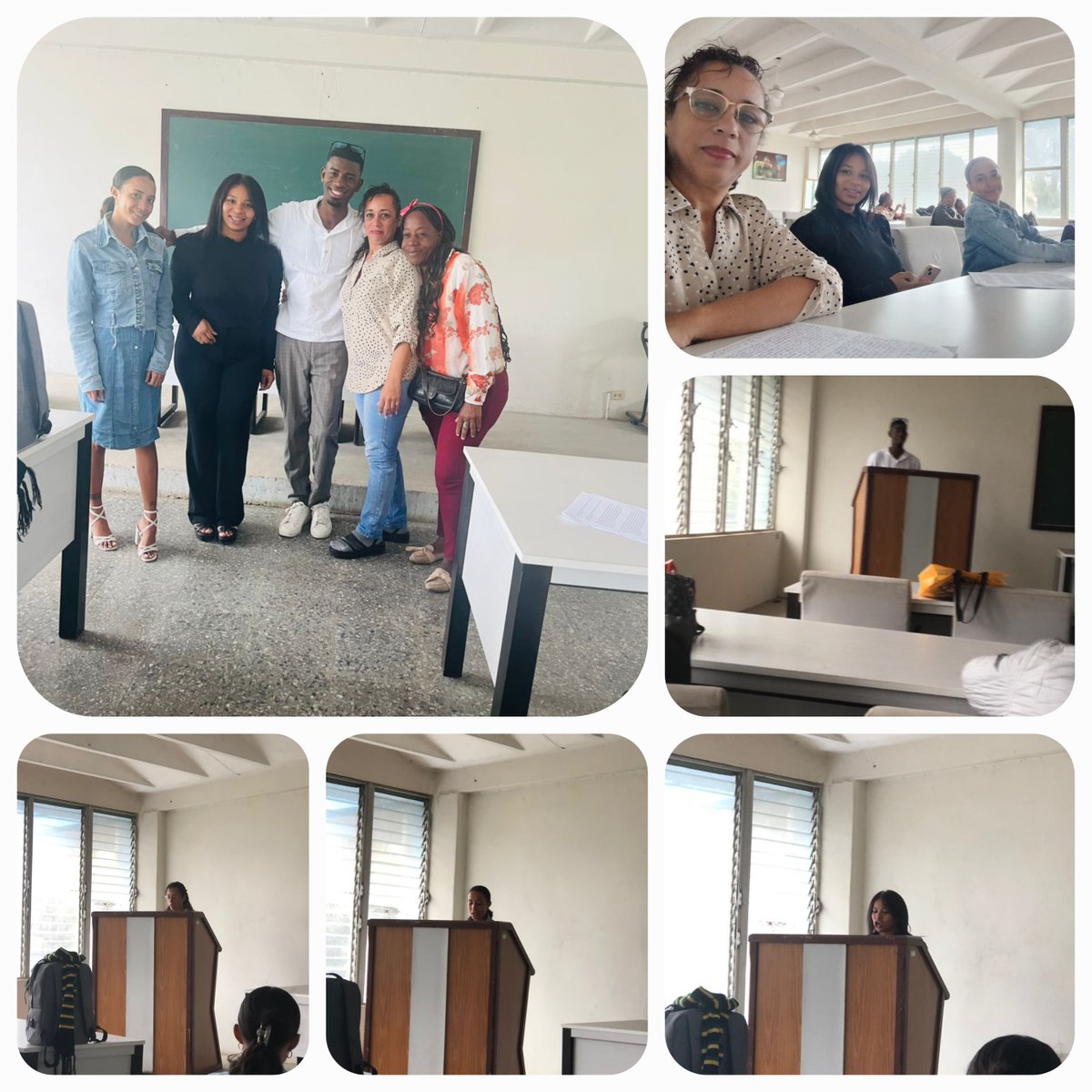 Exposición de un discurso como parte de la culminación del tema: La Comunicación Social en la escuela de Cuadros del PCC. #LaHabanaViveEnMí, <a href="/IzquierdoAlons1/">Livan Izquierdo Alonso</a>, <a href="/YanetHzP25/">Yanet Hernández</a>.