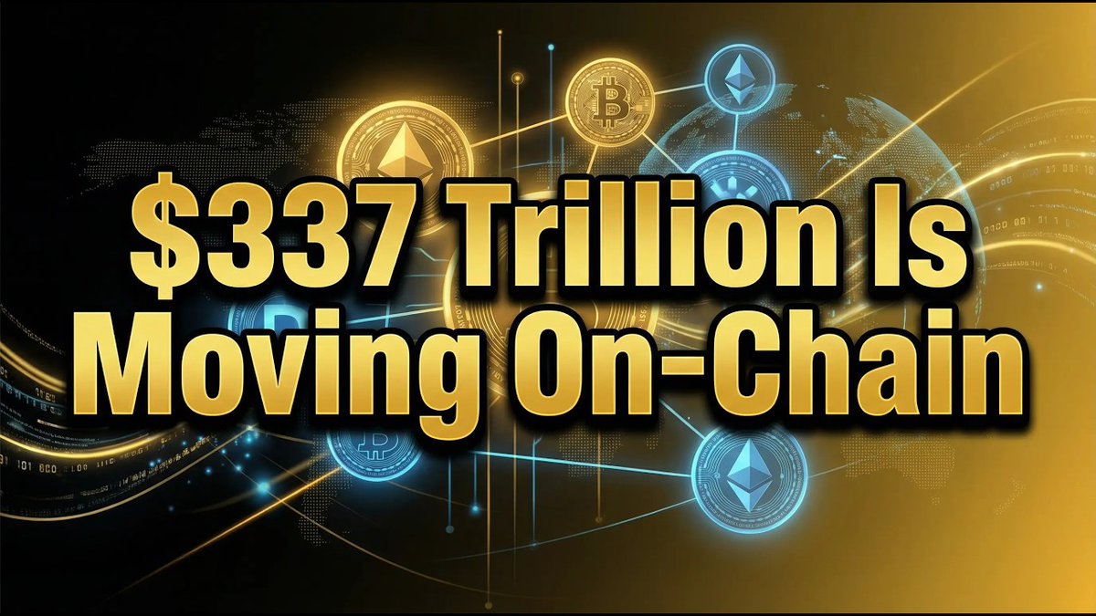 NEW #XDC VIDEO: youtu.be/Jt2glSAShkw

🚨$337 Trillion Is Moving On‑Chain… And #XDC Is Sitting at the Center🙏