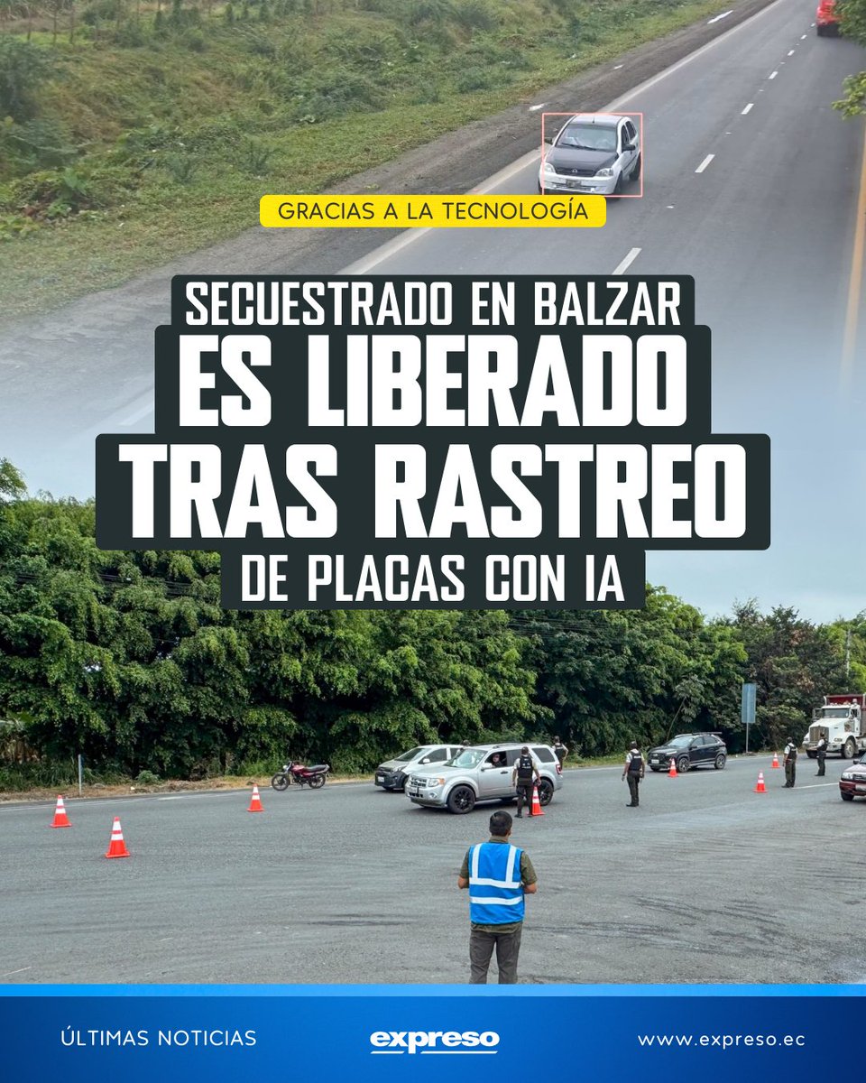 Expresoec's tweet photo. Un hombre que permaneció cuatro días secuestrado fue rescatado. La Unase ejecutó la liberación de la víctima y la detención de los implicados tras recibir la ubicación de un vehículo que circulaba con la identificación adulterada por la red vial del Guayas.

Lee más 👉 https://t.co/jd3V8hhTPI