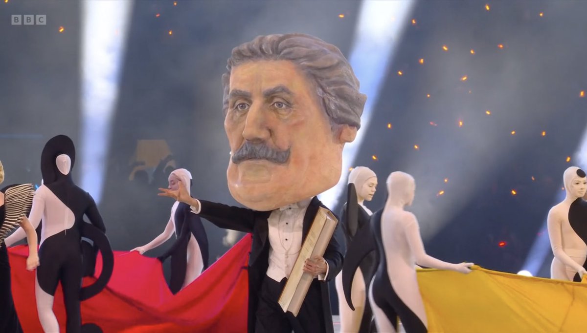 mandodameron's tweet photo. just tuned into the opening ceremony and what the fuck is happening https://t.co/p9L9WjMfIc