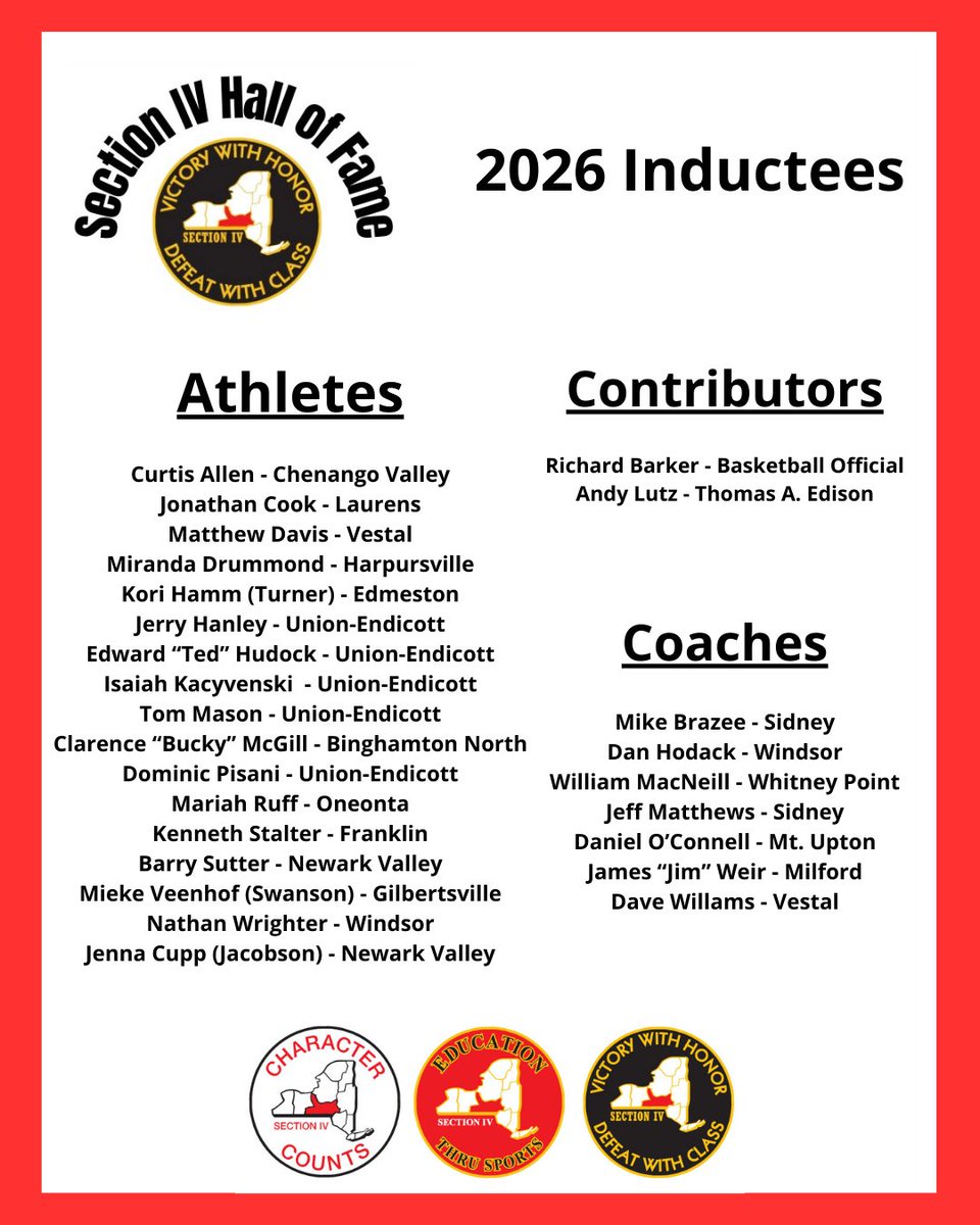 Section IV of NYSPHSAA tweet media