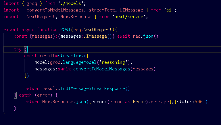 Adarsh_dot_dev's tweet image. Day 20: 
&amp;gt;Provider &amp;amp; model management day
&amp;gt;Built `models.ts` + custom provider for open-source GPTs:  
- 20B (fast mode)  
- 120B (smart mode)
&amp;gt;Used `defaultSettingsMiddleware` to crank reasoning effort to high – responses feel way deeper now. Switching models mid-chat is smooth.