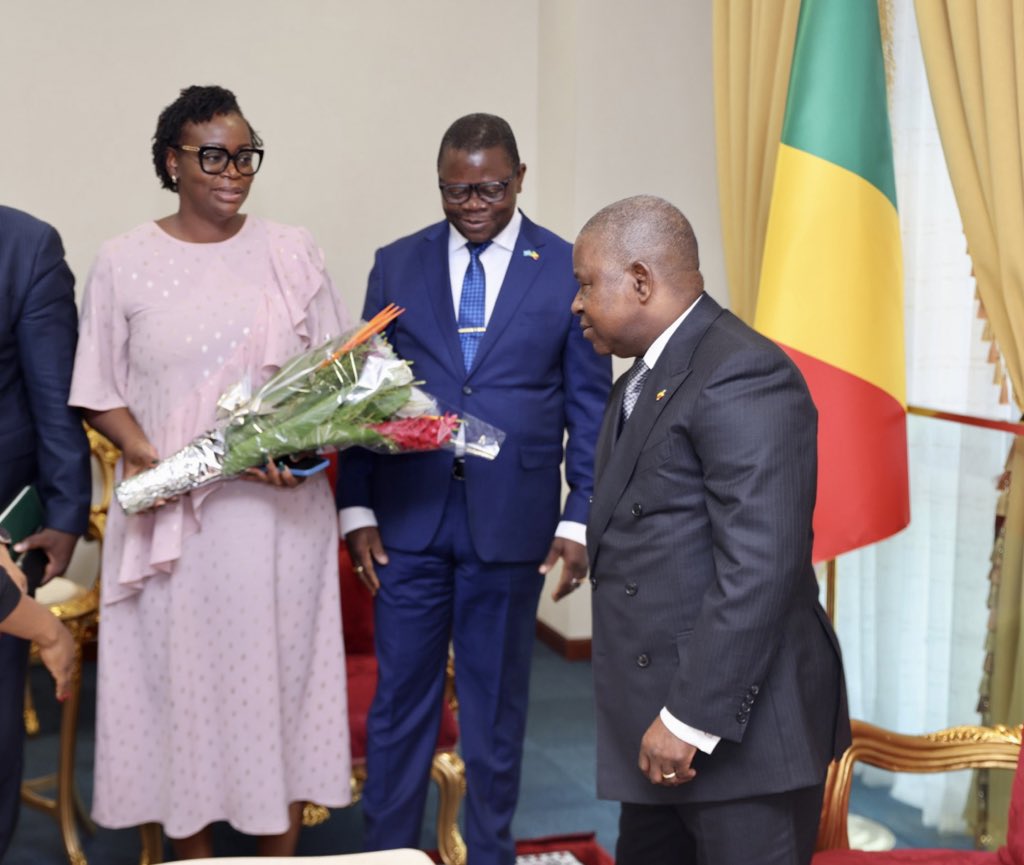 OMSCongo's tweet image. 🤝 Ce 6.2.2026, échange fructueux entre le Président du Sénat, Vénérable Pierre Ngolo &amp;amp; Dr @sodjinoudossou.

Outre présentation vœux, l’@OMSCongo a exprimé sa reconnaissance pour l’engagement constant du Sénat en faveur de la #santé et du bien-être des populations 🇨🇬.