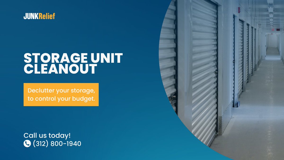 JunkRelief's tweet image. Cleaning out a storage unit helps you take stock of what’s actually valuable and what’s simply collecting dust, freeing you from unnecessary costs and clutter. It’s a smart way to reclaim control over your space and your budget. 💸

#StorageUnitCleanout #JunkRemoval