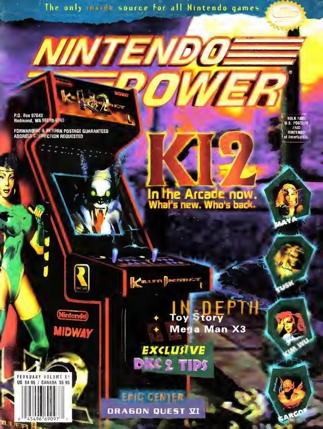 StoneAgeGamer's tweet image. 30 years ago this month, Nintendo Power dedicated their cover to the arcade arrival of Killer Instinct 2! Plus, DragonQuest VI, Mega Man X3, Donkey Kong Country 2 tips, and more! #magazines #retrogaming