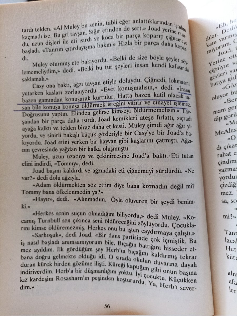 SevgiErgan's tweet photo. "İnsan bazen gamından konuşarak kurtulur. Hatta bazen katil olacak insan bile konuşa konuşa öldürmek isteğini yitirir ve cinayet işlemez."
"Eğer kendini zengin hissetmesi için bir milyon dönüme ihtiyaç duyan içten içe kendisini fakir hissediyordur"
#gazapüzümleri 
#johnsteinbeck https://t.co/SOSBY4p48k