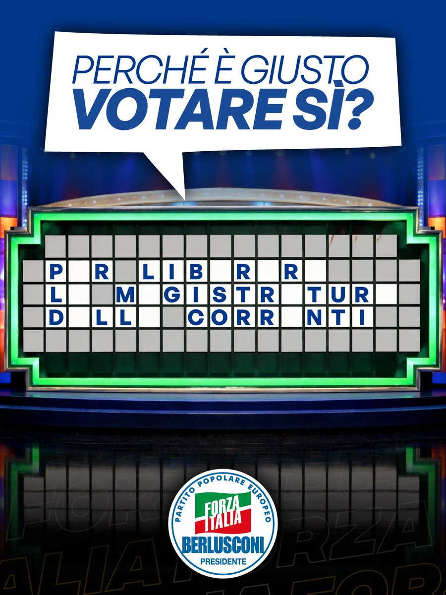 forza_italia's tweet photo. Compriamo due vocali. https://t.co/OCFENVytt3