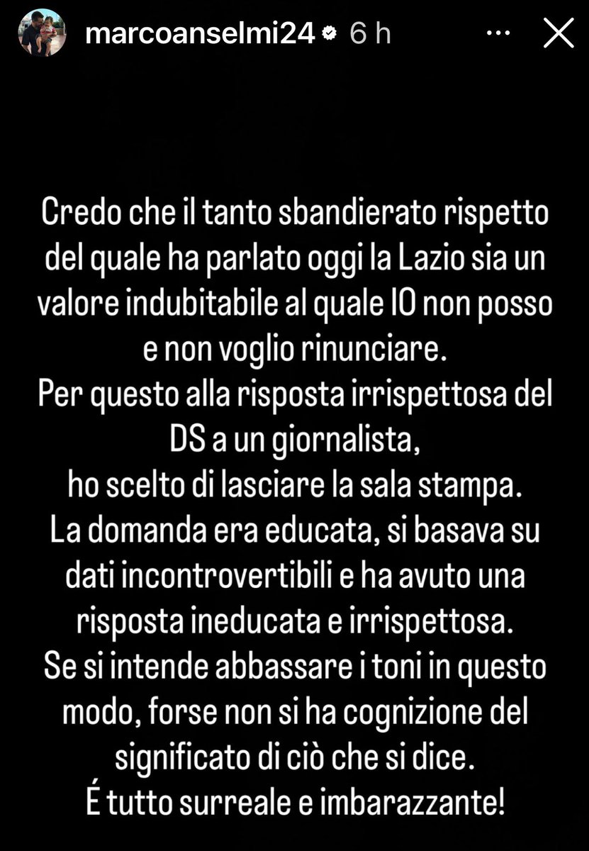 Stec2vtr's tweet image. Nella vita siate più Marco #Anselmi e meno #Fabiani .

Grazie.

#Lazio
#Lotito