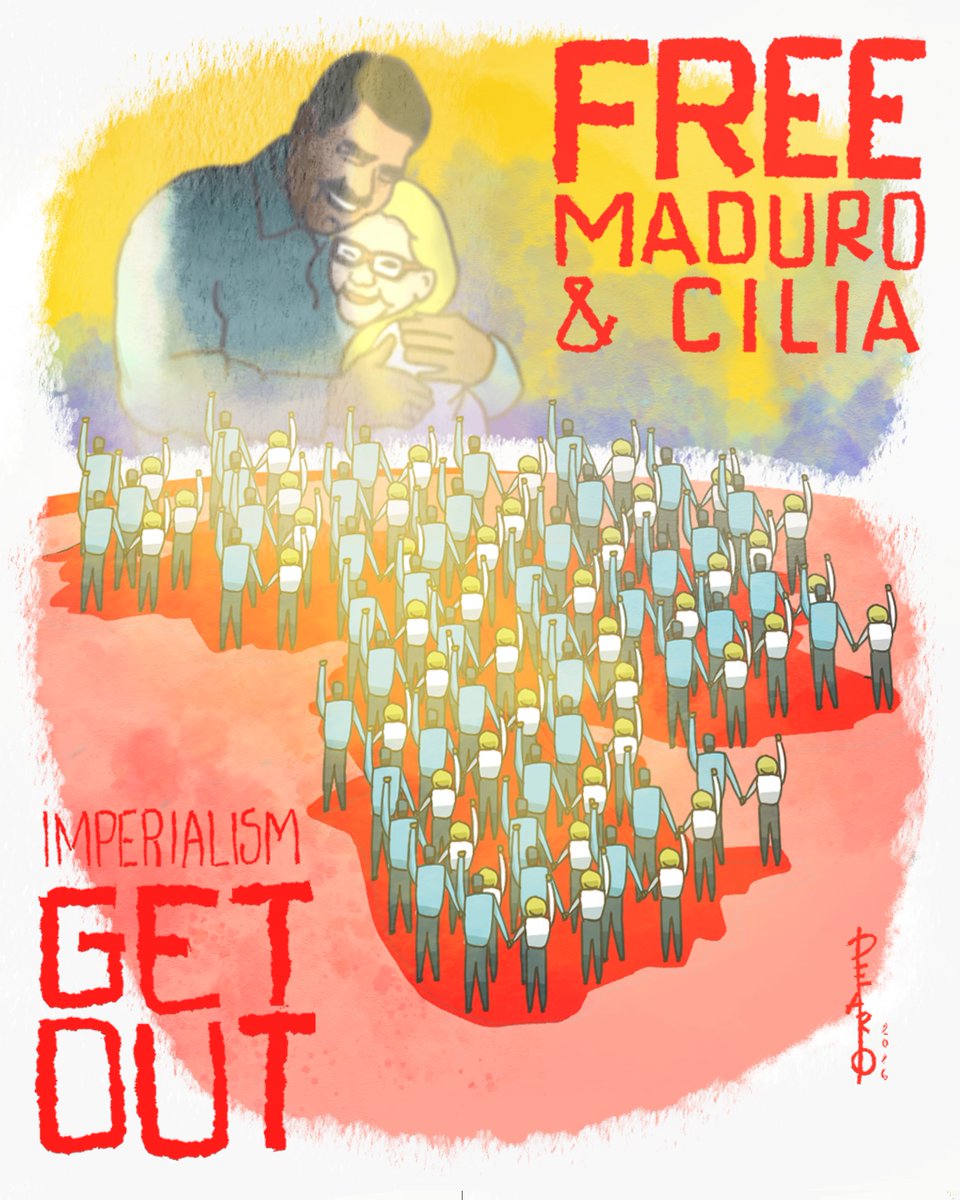 dearioart's tweet photo. Nova arte em defesa de @NicolasMaduro e Cilia Flores.

#LosQueremosDeVuelta 
#FreeMaduroAndCilia https://t.co/q2G4QNY9nw