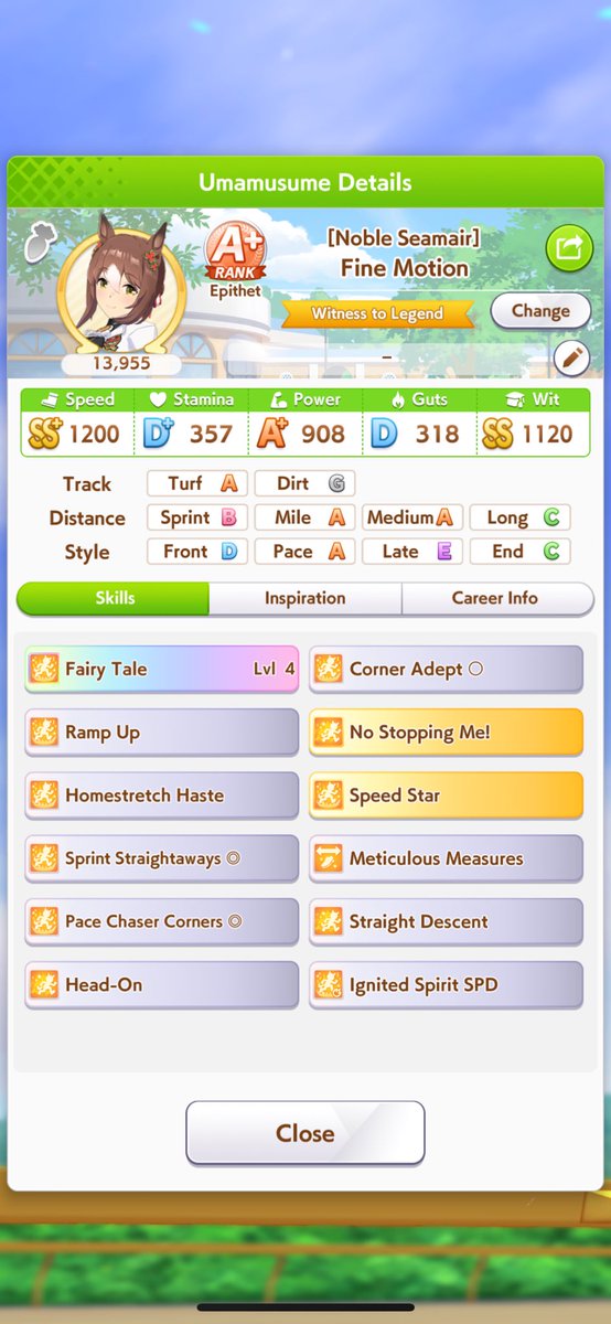 OF COURSE this run whiffed kitasan event AND sprint sparks