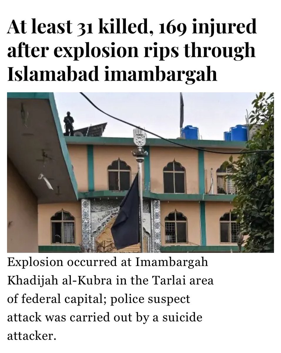 kanwar_rasheed's tweet photo. People of Pakistan, now we should start asking the authorities about security failures. Isn't this a security failure?? How many more? Wr have already lost near 80K lives and still we hear such news. Why is state failing to protect us? Why why why?!!
#Islamabad #jawabdo https://t.co/zK1iZOOzHq