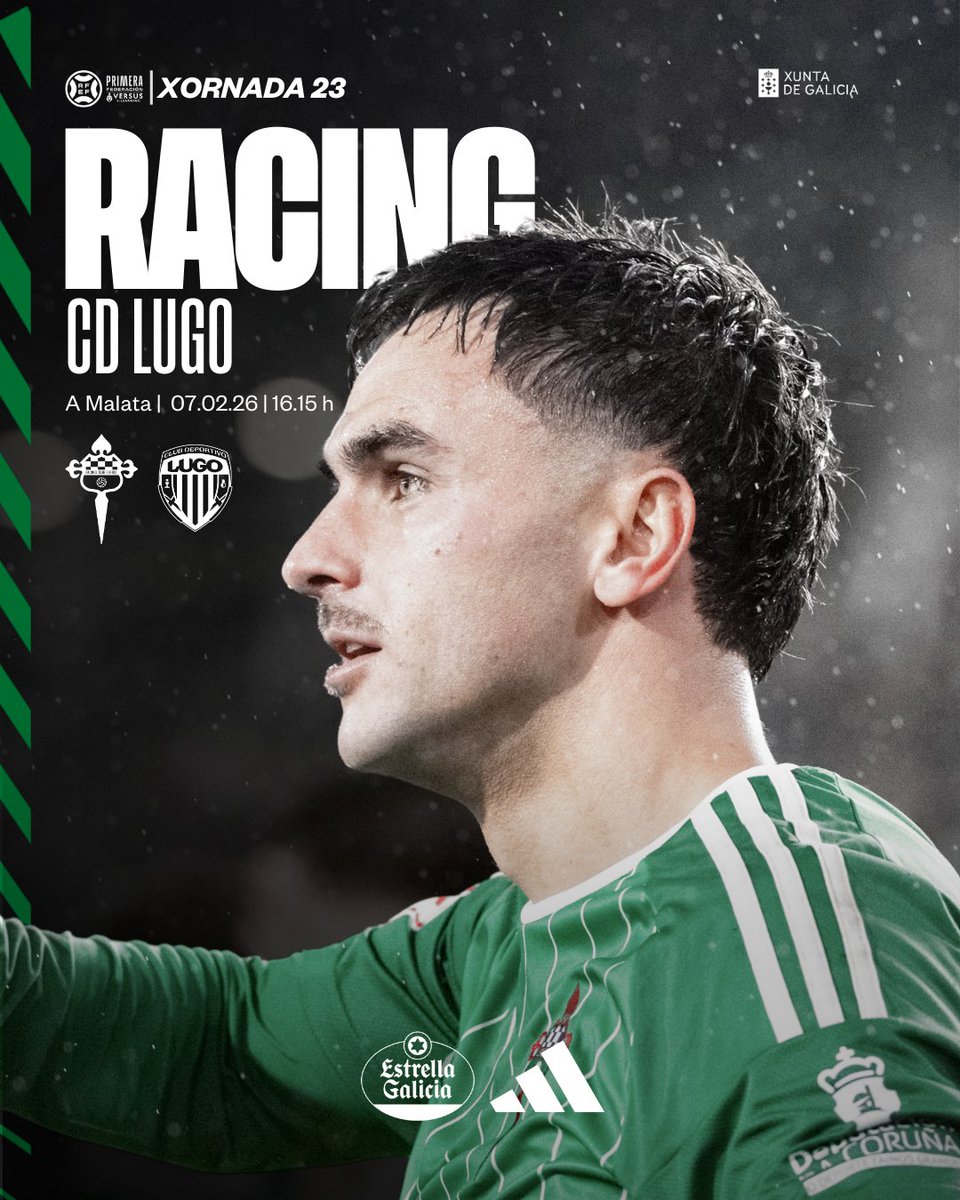 racingferrolsad's tweet photo. ⚽️𝗗𝗜𝗔 𝗗𝗘 𝗣𝗔𝗥𝗧𝗜𝗗𝗢⚽

Unidade. Humildade. Ambición

#RacingClubFerrolCDLugo #PrimeraFederación   #VersusELearning #UHA https://t.co/W5tcpTNXdc