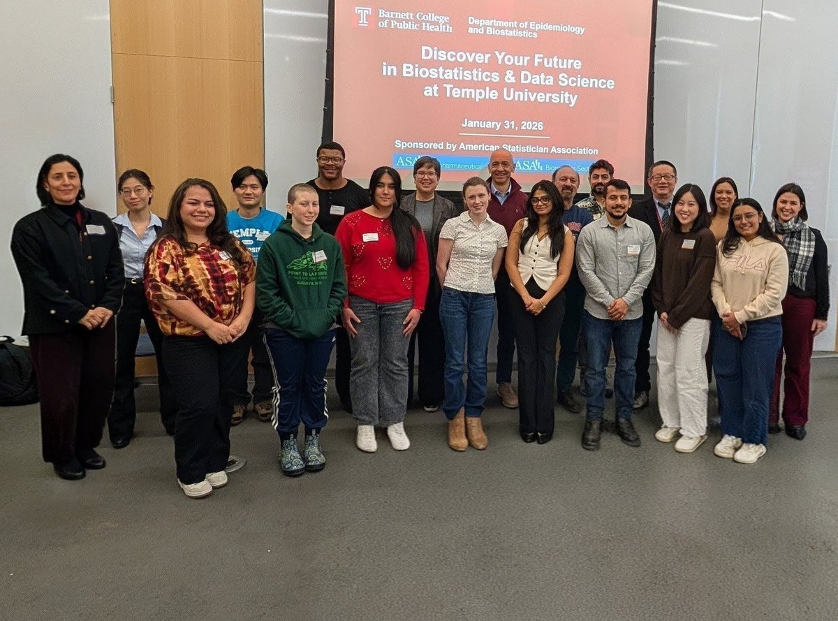 Temple Dept. of Epidemiology & Biostatistics tweet media