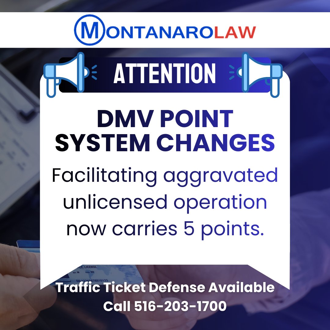 montanarolaw's tweet image. Get clear information on DMV point system changes with our free PDF. Download below. #MontanaroLaw #DMVUpdates #TrafficLaw #KnowYourRights #DrivingLaws #MotorVehicleLaw #LegalTips #DriverAwareness #PointSystem #DMVChanges #StayInformed

montanarolaw.com/dmv-point-syst…

(516)203-1700