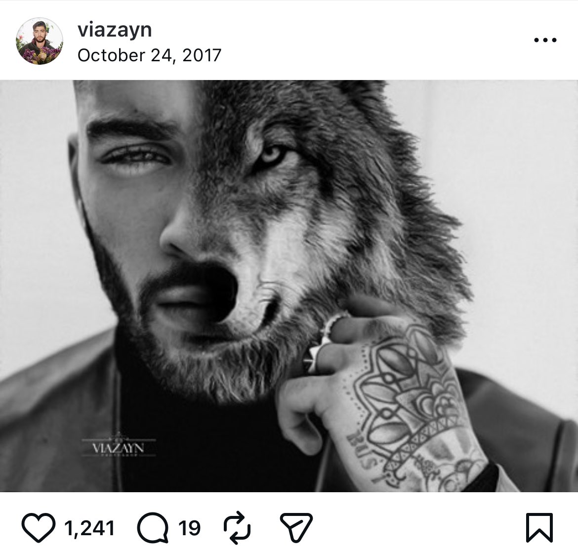 hrrymyfriend's tweet image. my sister showed me this edit she made in 2017 this is literally zayn’s album cover im crying😭