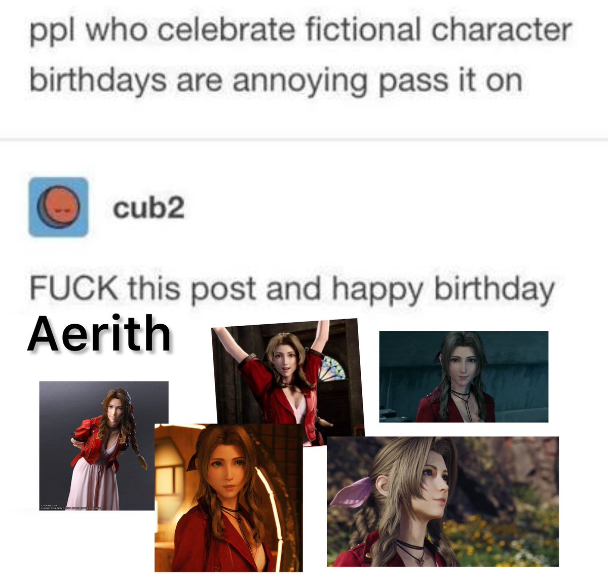 HAPPY BIRTHDAY AERITH