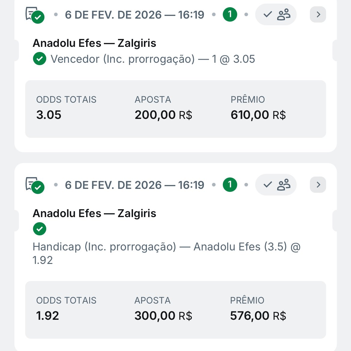 luizeduard09's tweet photo. @cansadaohoje Bom demais irmão!

Dica pra rapaziada que pensa em se proteger um pouco e se bate as duas mais lucro, as odds altas muitas vezes fica muito perto de bater, to fazendo essa estrategia, indo na vitoria e pegando handcap pra se proteger, odd alta oferece handicap bom, as minhas hoje https://t.co/A7iw04fCJO