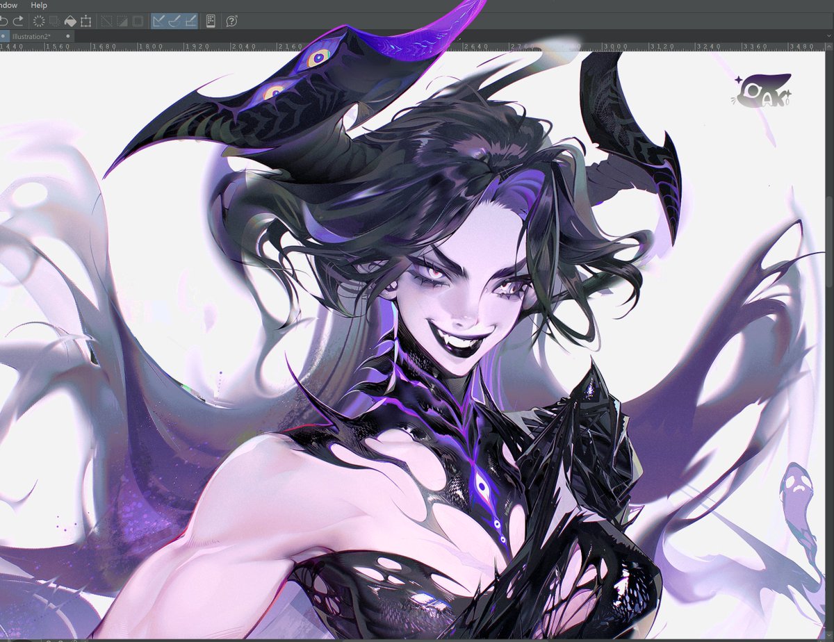 AkiShyCat's tweet photo. Sneak peek 🕷️ 

For the wonderful @synnthara | And @WhiceArt 
Model design https://t.co/B0dN6x0mxU