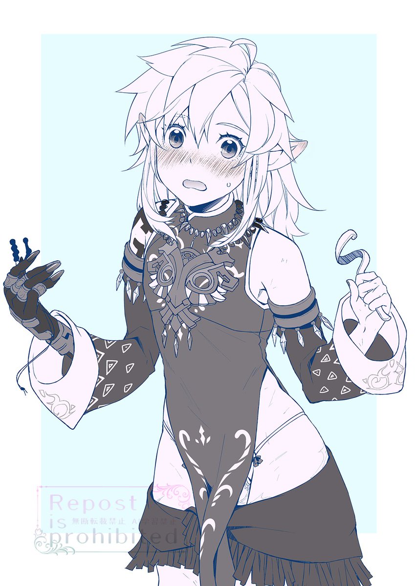 仕事用原稿ファイルには高確率でらくがきページが存在し、コミックス作業で過去の原稿と向き合う際に「あ～こんならくがきもしてたな…」と再認識するのですが、今回は去年腰ブレイキング中に残していたラフを発見したので手を加えました(゜∀゜) 