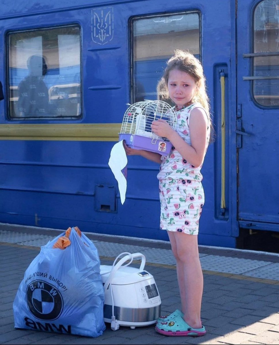 💔 Cette petite fille sur cette photo. Beaucoup d’images de cette guerre m’ont marquée, mais celle-ci, particulièrement.
Son regard.
La peur.
Le désespoir.
Les enfants ne devraient jamais vivre ça.
Les enfants ne devraient pas grandir avec la peur, avec la mort, avec les