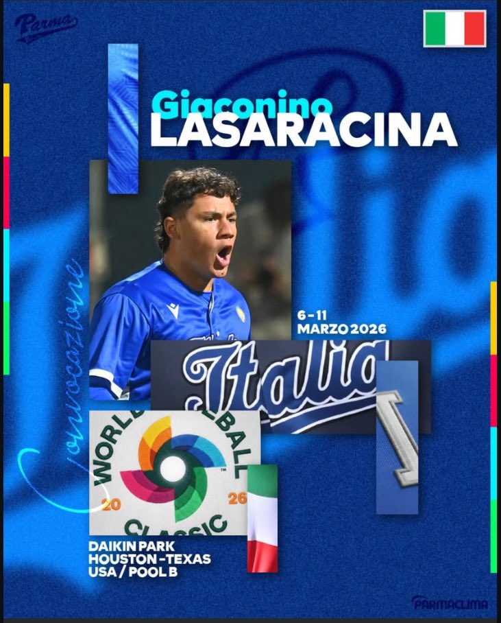 nicobianchim21's tweet photo. ¡Los venezolanos estamos en todo! 🇻🇪

Muy pocos conocerán el nombre de Giaconino Lasaracina, pero será uno de los jugadores nativos de Venezuela que estará representando a otra nación en el WBC 2026 🇮🇹 

Oriundo de Carúpano, Edo Sucre ha hecho carrera en el béisbol Italiano✅⚾️ https://t.co/w2jAdkyFNz