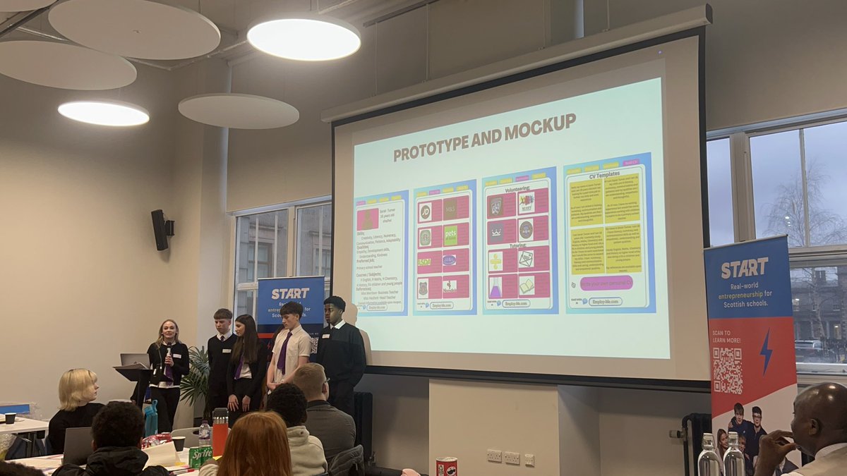 MissMoBusEd's tweet photo. Very proud of both groups of pupils for participating in START Hackathon today at @ONETechHub @DYWScot - it was great to be in the room with so much entrepreneurial spirit! https://t.co/LbatTXtMAI