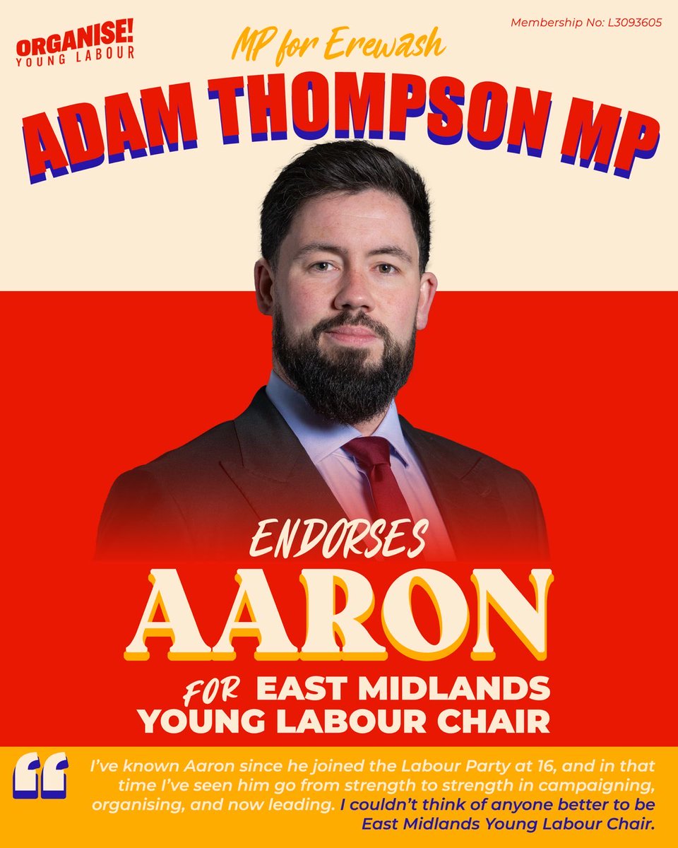 Really proud to have <a href="/adamthompson111/">Adam Thompson MP</a> endorse me for YL Chair