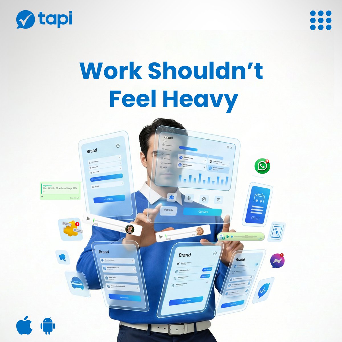 TapiLtd's tweet photo. When work is organized,
your mind feels lighter.

That’s the power of one workspace.
Meet Tapi.

Organize your work.
Try Tapi now🔗 https://t.co/1ALiELtrbL

#Tapi #MeetTapi #WorkSimplified #AllInOneApp
#TaskManagement #TeamCollaboration
#ProductivityApp https://t.co/4wgg8yYfzT