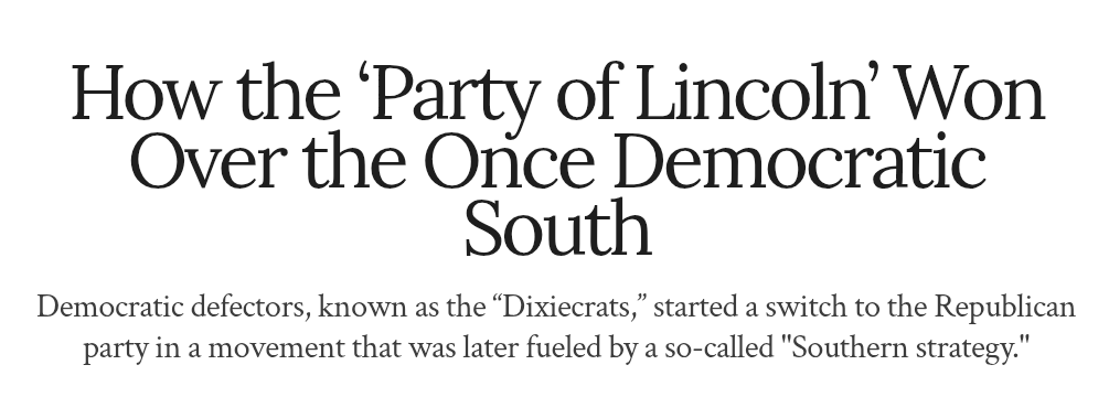 Canklemore's tweet photo. @Manoffaces11 @jchDestin @JBONZ47763 @travelingflying Even the thing Republicans say about Democrats starting the Klan is wrong, those were Dixiecrats that rebelled against the Democrat party explicitly for the purpose of conserving segregationist policies. That failed party ended up joining the Republican party... https://t.co/7njpxsAnEN
