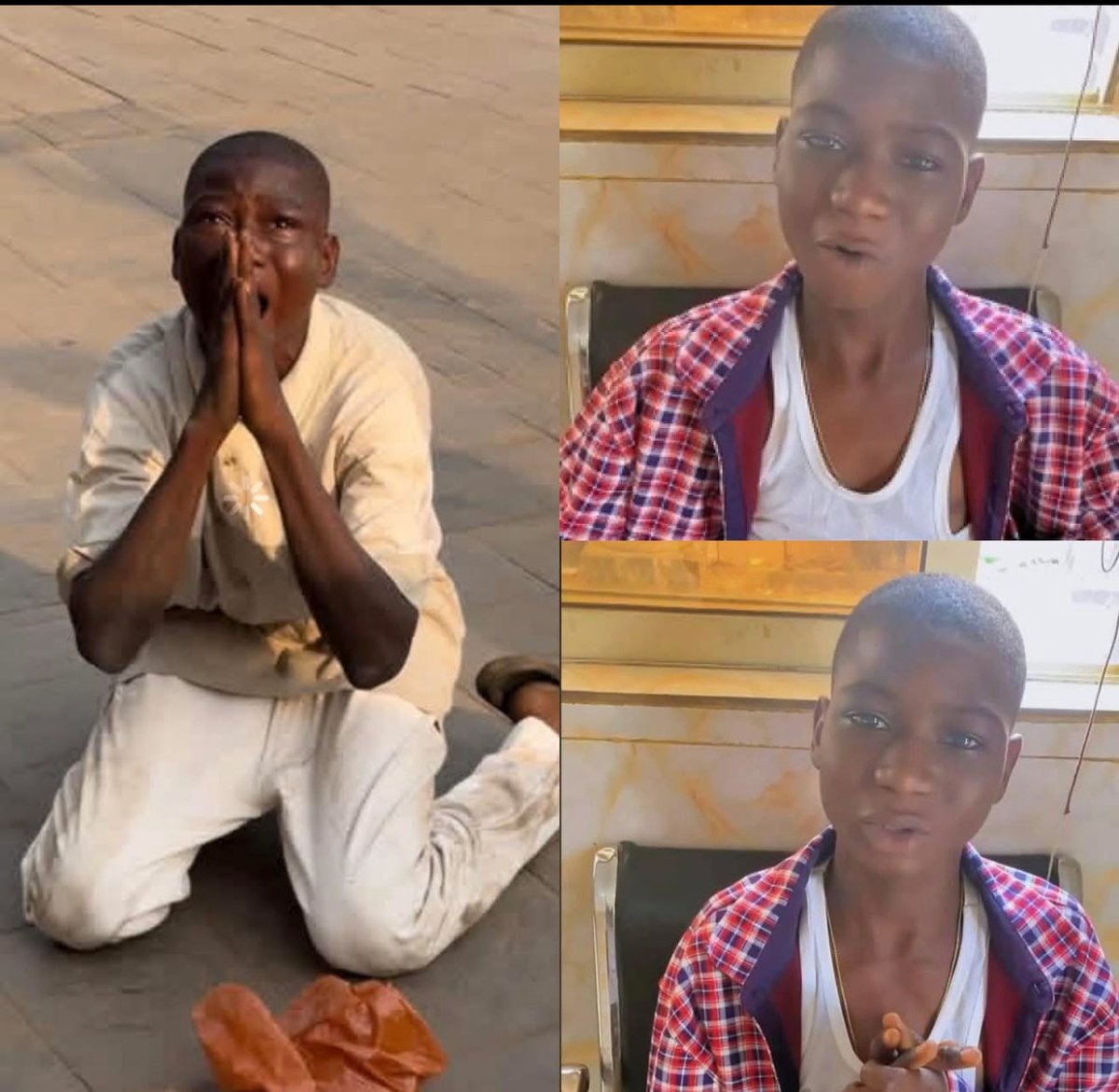 esegbonaluis's tweet photo. SAMUEL IS GLOWING 🥹❤️❤️

Life is crazy , money remains the biggest skin care .  Weeks ago Samuel had almost nothing , he was struggling with his mother and praying to God to help him and God linked him to his helper . 

As we speak he has a good shelter , scholarship and over 19 million in his account .   God is truly not man .  

Moral lesson :  Samuel did not stay home and was begging on Facebook or Instagram . He was on the streets hustling , that’s where his helper met him . Start doing something today .