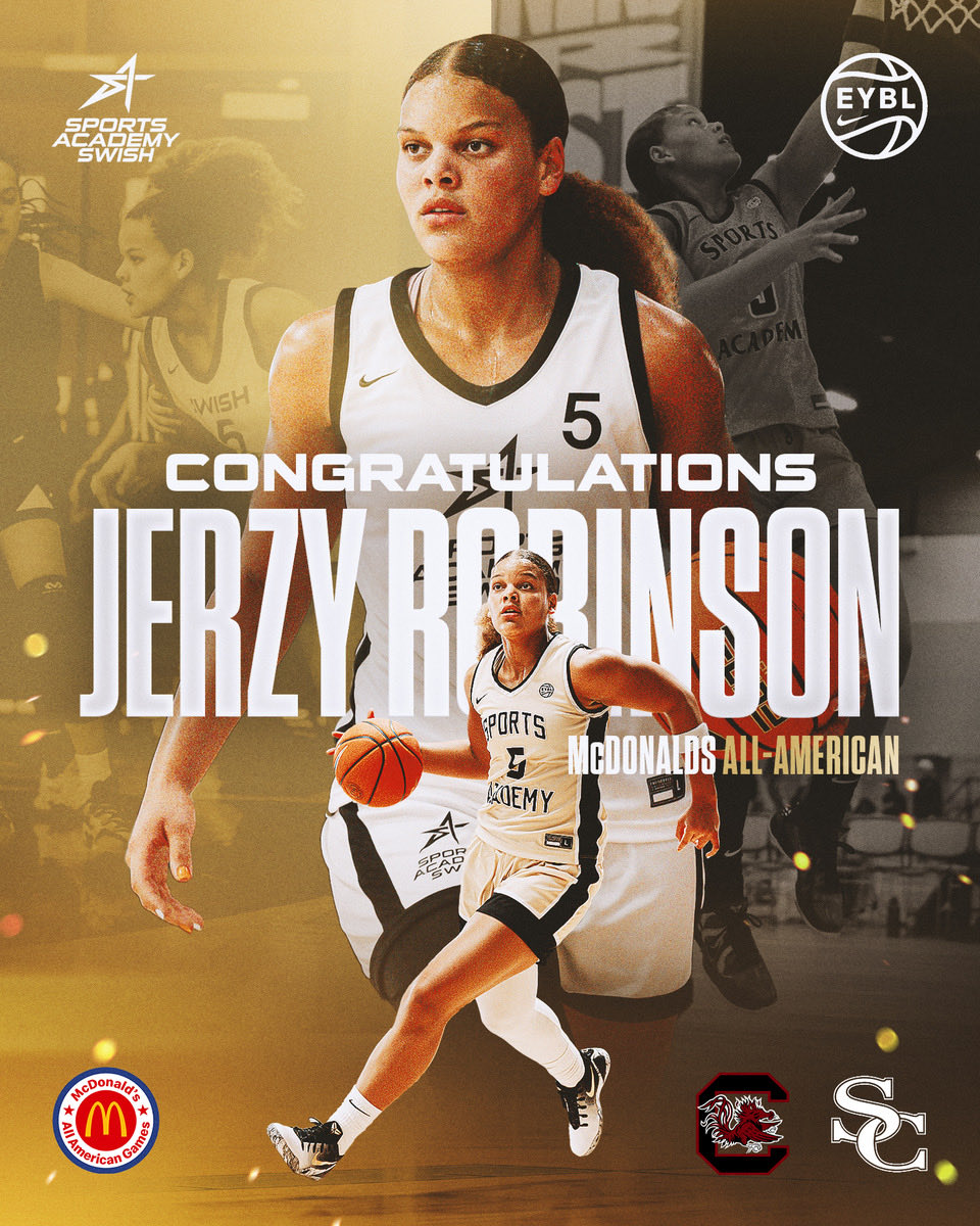 SASwishHoops's tweet image. Congratulations to Jerzy Robinson on being named a 2026 McDonald’s All American — a testament to her relentless work, elite talent, and rising impact on the game.
Proud is an understatement. 🍟🏀🔥 #OneOfOne  #SheLivesThis #SwishFamily