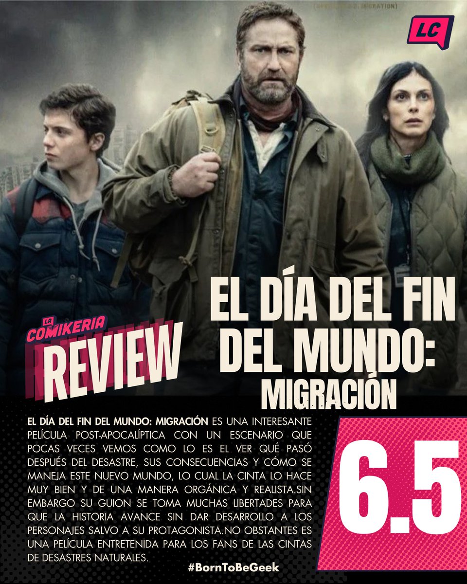 #CINE 🌍#ElDíadelFindelMundoMigración | #Reseña sin spoilers

Un enfoque poco común del cine post-desastre La pregunta es… ¿eso basta para sostener la película?

🖤 <a href="/DiamondFilmsMex/">Diamond Films México</a> 

#BornToBeGeek👉 Lee la #review completa en lacomikeria.com