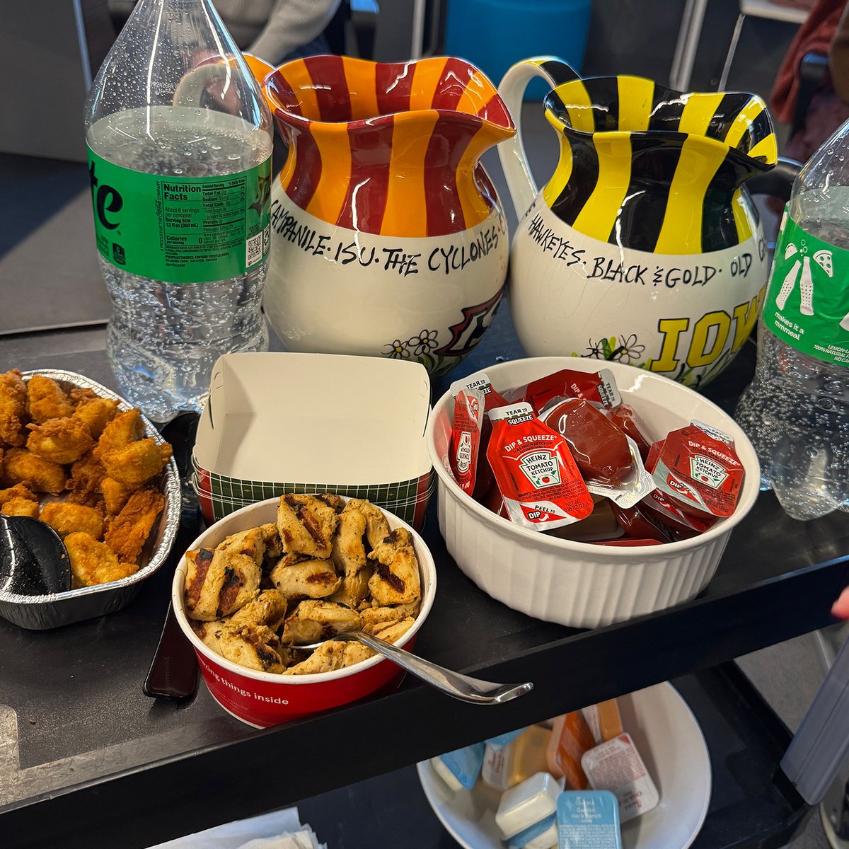 drewharden's tweet photo. Our team was surprised by a Super Bowl snack party! 🏈

It's wonderful when positive surprises happen in the workplace.

Two of our team members created football-themed drinks and snacks for the rest of the team.

Leaders should foster a great workplace culture, of course, but it's also fantastic when everyone has bought into the importance of maintaining it.

As Dale Carnegie once said, "People rarely succeed unless they have fun in what they are doing."