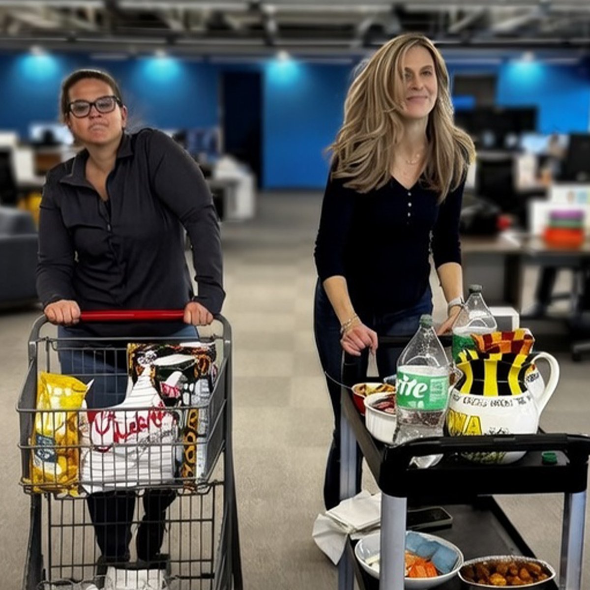 drewharden's tweet photo. Our team was surprised by a Super Bowl snack party! 🏈

It's wonderful when positive surprises happen in the workplace.

Two of our team members created football-themed drinks and snacks for the rest of the team.

Leaders should foster a great workplace culture, of course, but it's also fantastic when everyone has bought into the importance of maintaining it.

As Dale Carnegie once said, "People rarely succeed unless they have fun in what they are doing."