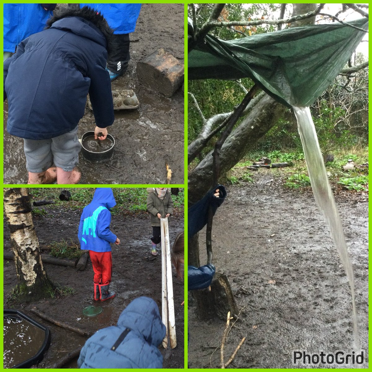 The rain has not stopped us enjoying our forest school lessons this week, we’ve just embraced the new learning opportunities it’s provided!