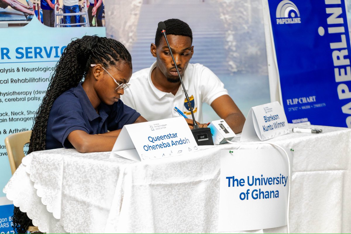 ugapsofficial's tweet photo. UGAPS represented the University of Ghana at the #GPAinteruniQuiz Annual Quiz on 29th of January and emerged First Runner-Up 🥈.
Big shoutout to our contestants and the amazing students who came to support!
#UGAPS #Physiotherapy #TeamUG https://t.co/2Cugt3dcXX