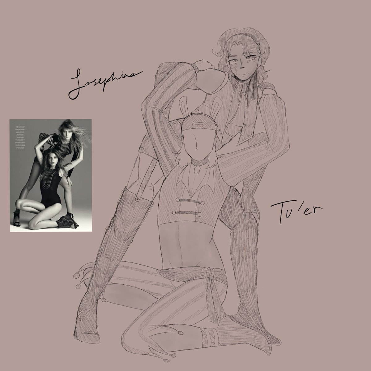 I’ve been jojomaxxing guys sorry
—
Anyway here’s mine and <a href="/jooselooks/">kev</a> ‘s jojosonas
—
#jojosbizarreadventure #jjbaocs #ジョジョの奇妙な冒険