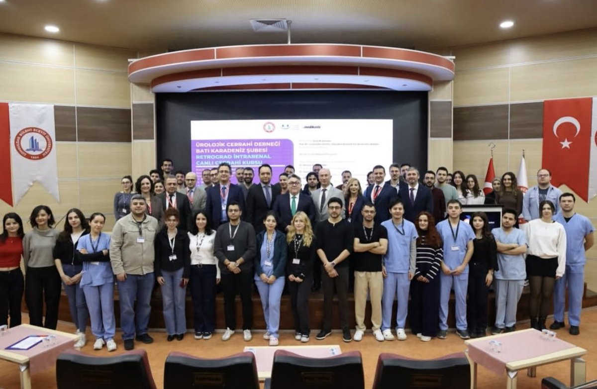 drdenizhan's tweet photo. Proud to serve as course coordinator for the Retrograde Intrarenal Live Surgery Course organized by the @UrolojikCerrahi Western BlackSea Branch at @beunedutr
Live surgery followed by phantom HoT.
Thanks to @Medikasis_Ltd, @ShenzhenHugeMed &amp; @ClearpetraL for their support. https://t.co/5SpqwJ7p6x