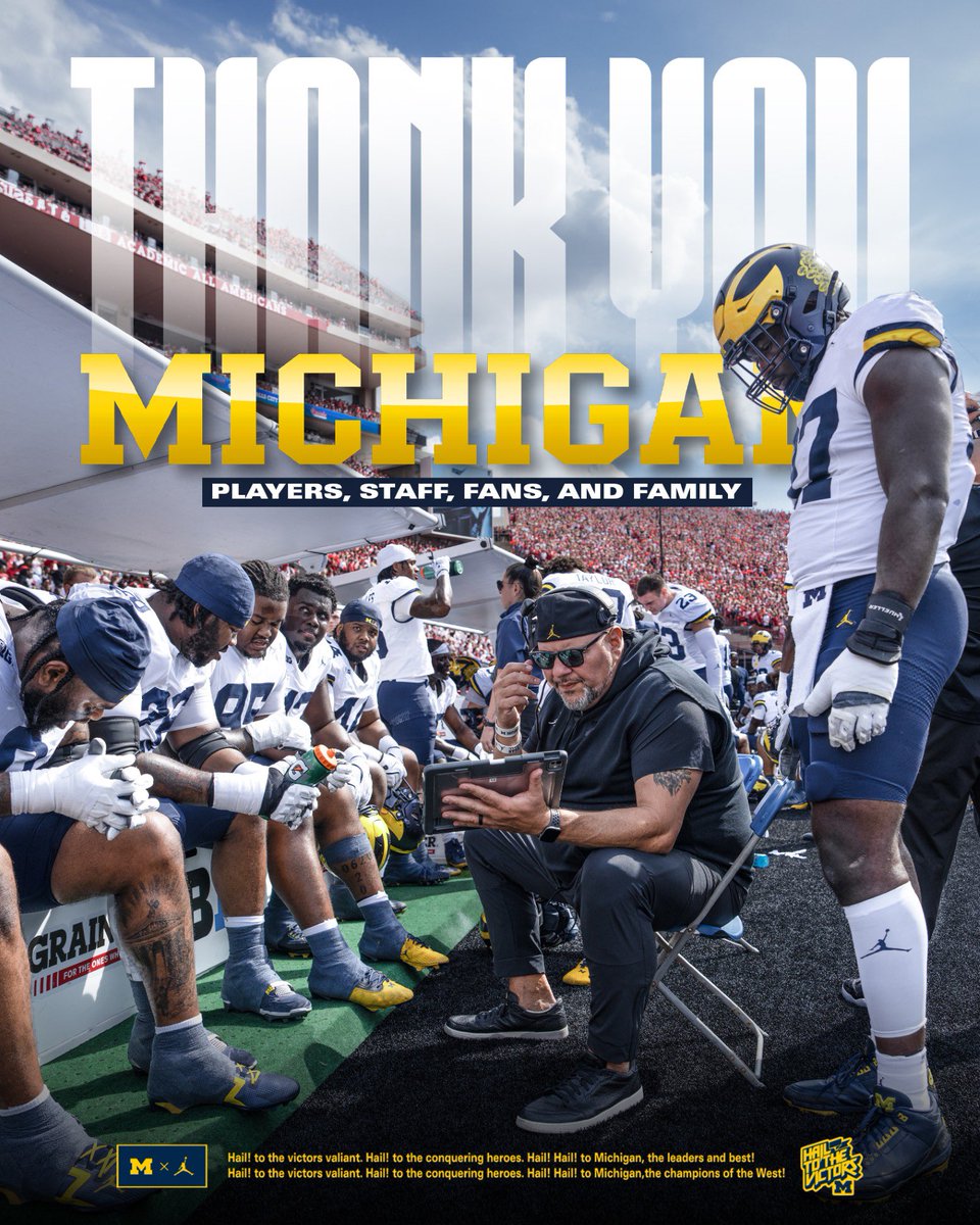 UMichCoachEspo's tweet photo. I am thankful for my time in A2 and grateful for every opportunity at the University of Michigan… #GoBlue ✌🏼✌🏼#RavensFlock here we come !! https://t.co/FAK65uST9I