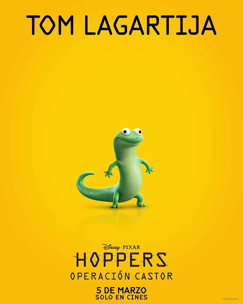 🦎🦎🦎🦎🦎
Falta muy poco para divertirse con Tom 🦎 en #Hoppers: Operación Castor, el 5 de marzo solo en cines.