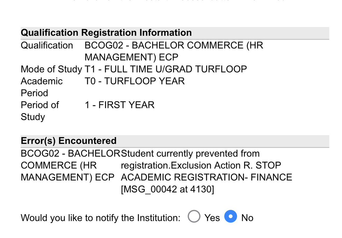 Nkabiikazii's tweet image. He hasn’t been cleared yet, and I’m worried his status might change to “no space” as the university is reaching its quota.

Please, can we contribute towards the R3 000 registration fee to help this boy secure his place at university? If I manage to get him cleared without paying
