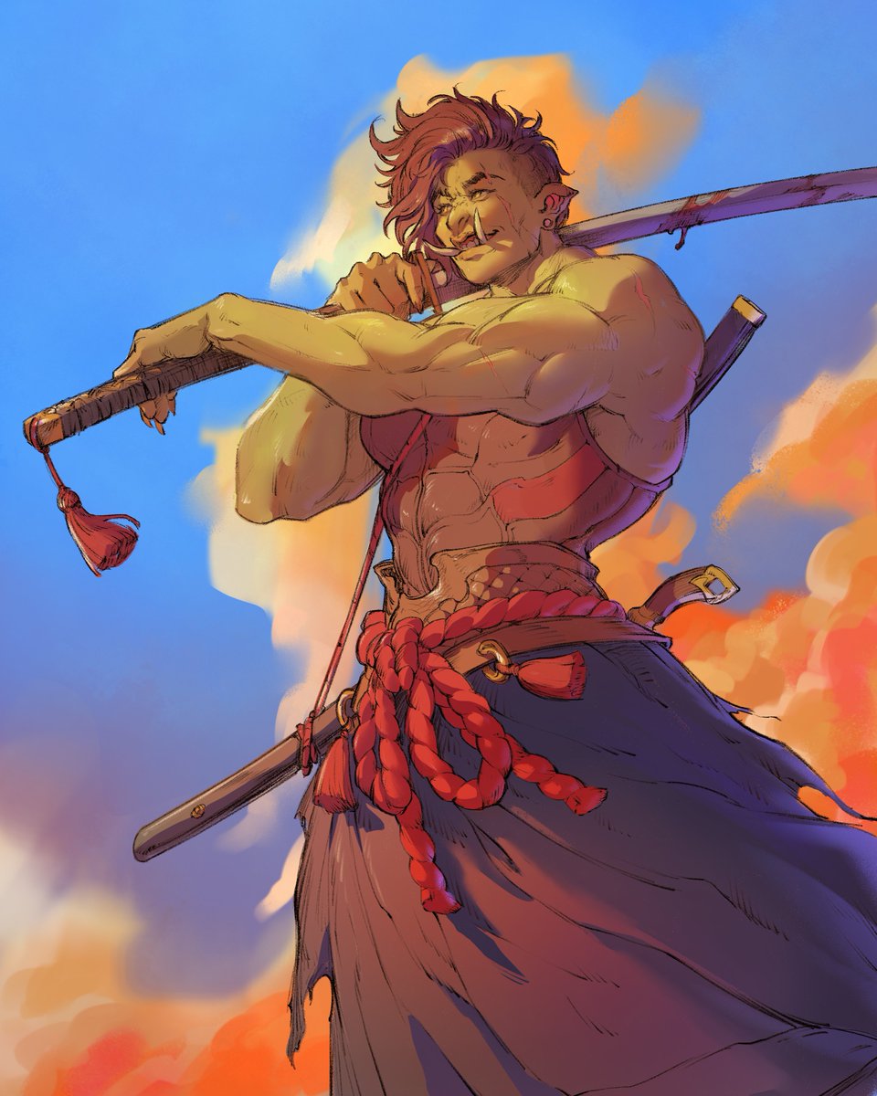 Orc lineart commission