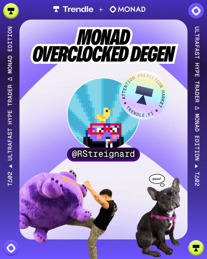 Narratives are the new asset class 👀

Go long the hype, short the fade on <a href="/TrendleFi/">Trendle</a> - a decentralized attention prediction market built on <a href="/monad/">Monad</a>.

Closed beta invite: app.trendle.fi/i/1/6/RStreign… 
(1x use / FCFS)